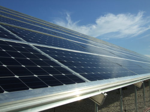 solar panel ground mounts Solar Structure panel close up