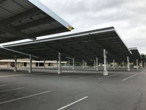 Kern High School District solar parking canopy
