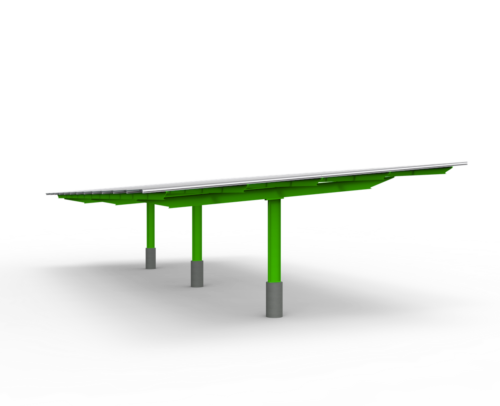 Double cantilever commercial carport example